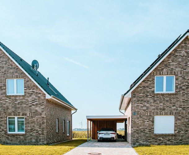 Ferienhäuser außen